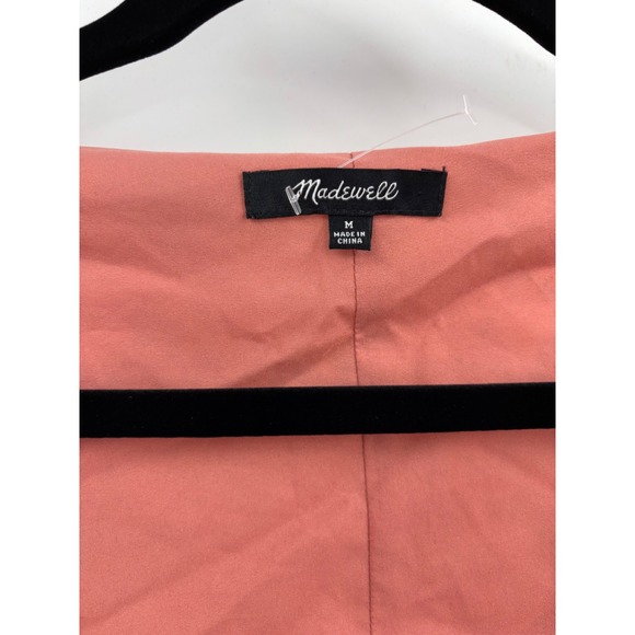 Madewell Ruffle Tiered Floral Mini Dress Pink Yellow Size M - Picture 2 of 3